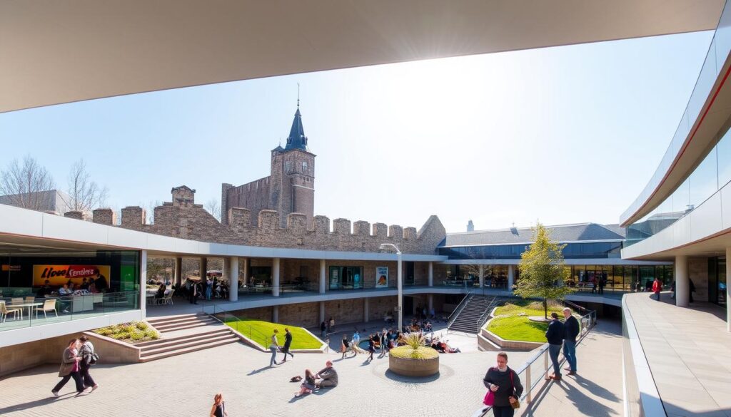 Kulturzentrum Grossenhain, a modern cultural center built within the ruins of Schloss Grossenhain Kulturzentrum Grossenhain, a modern cultural center built within the ruins of Schloss Grossenhain