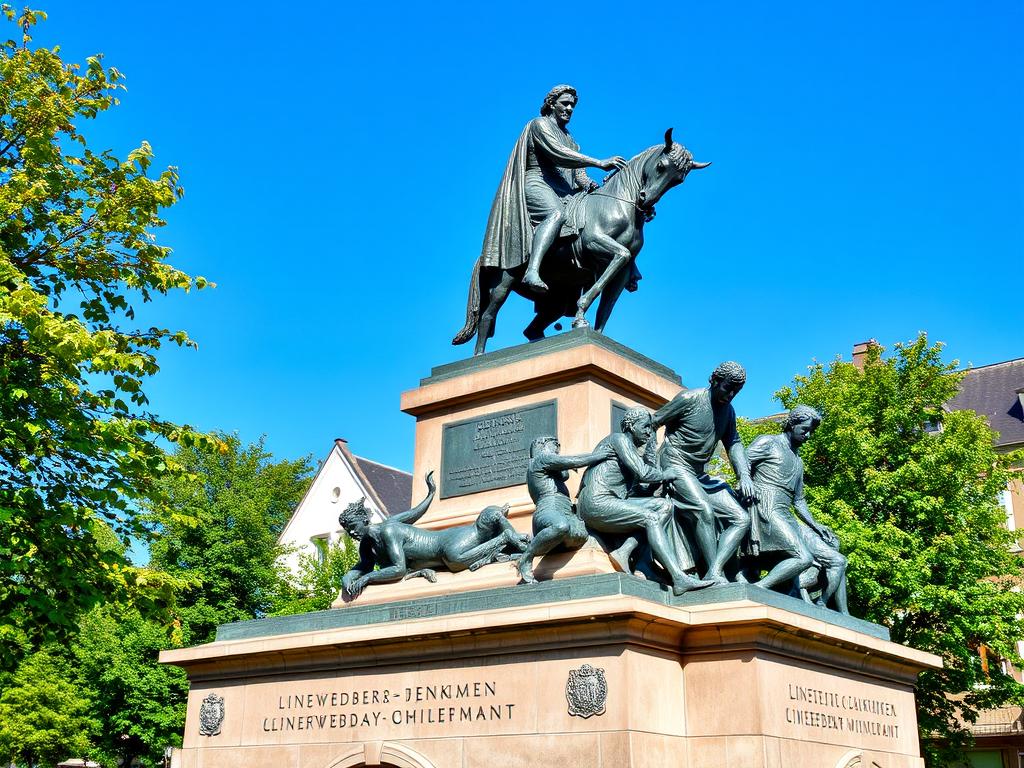 Linen Weavers' Monument in Bielefeld Linen Weavers' Monument in Bielefeld