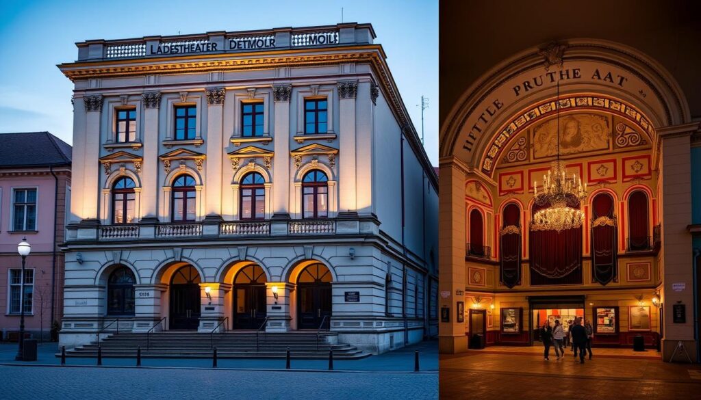 The Landestheater Detmold performing arts venue in Detmold, Germany The Landestheater Detmold performing arts venue in Detmold, Germany