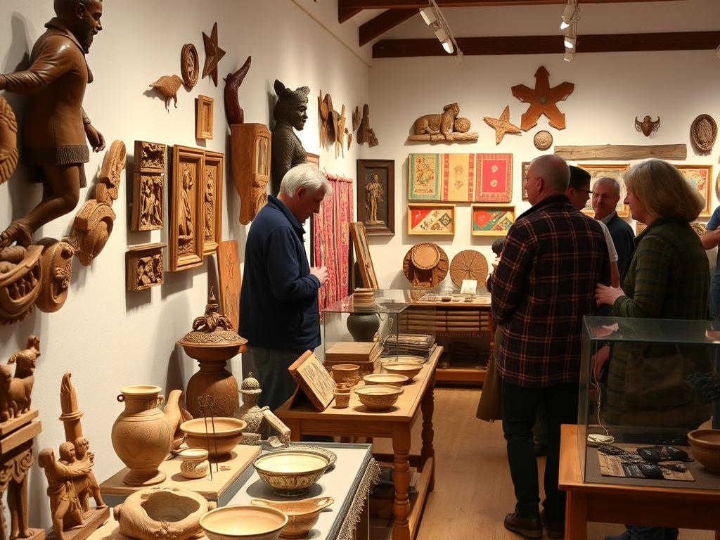 Traditional crafts and artwork on display in Grossenhain's Kulturzentrum Traditional crafts and artwork on display in Grossenhain's Kulturzentrum