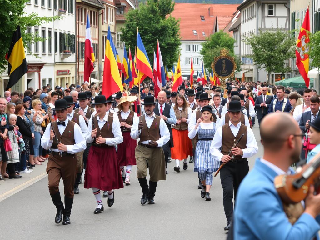 Schützenfest Parade in Salzkotten, Germany Schützenfest Parade in Salzkotten, Germany