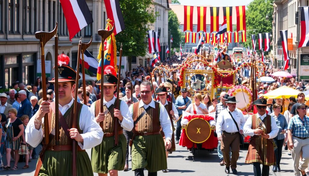 The Schützenfest Hannover, the world's largest marksmen's festival with traditional parade The Schützenfest Hannover, the world's largest marksmen's festival with traditional parade